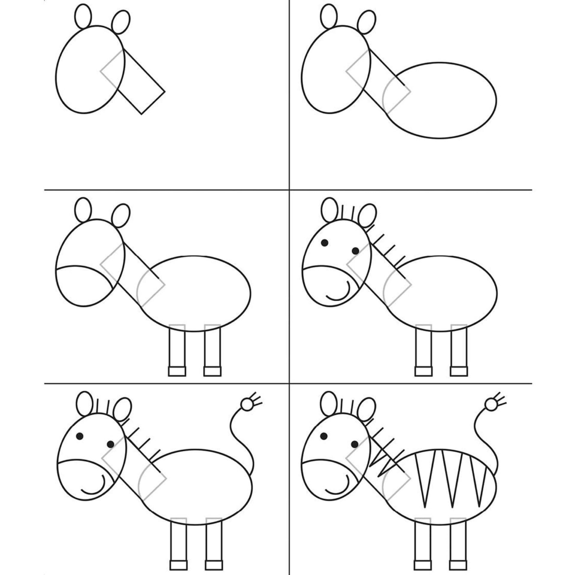 Нарисовать кому легко. Схемы рисования для дошкольников. Пошаговое рисование для детей. Последовательное рисование для детей. Рисование животных для детей.
